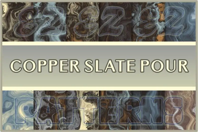 Copper Slate Pour