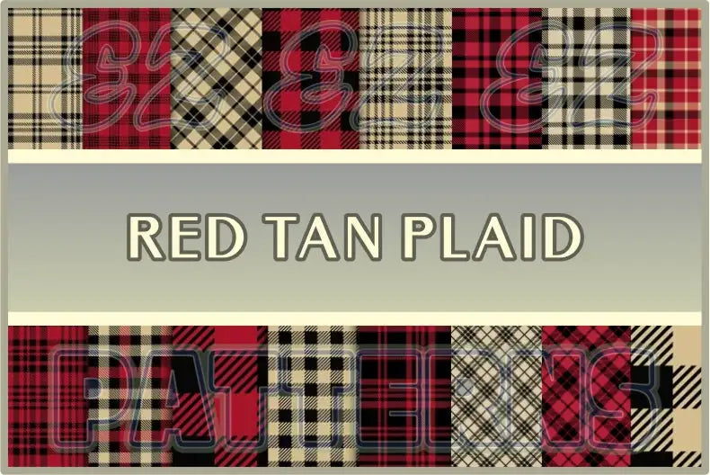 Red Tan Plaid