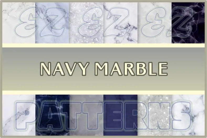 Navy Marble