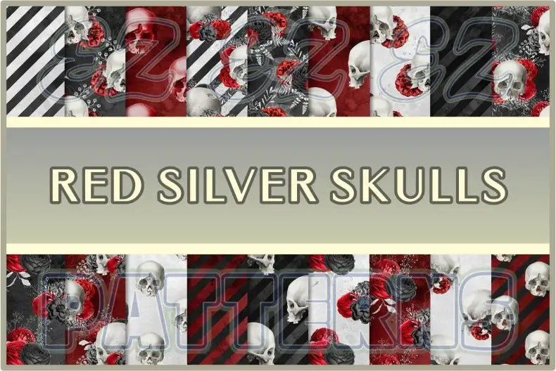 Red Silver Skulls