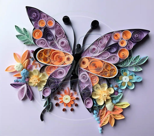 3D Butterflies 035 Printed Pattern Vinyl