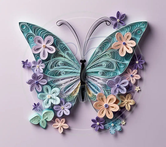 3D Butterflies 042 Printed Pattern Vinyl