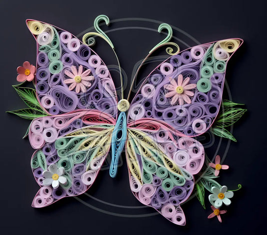 3D Butterflies 046 Printed Pattern Vinyl