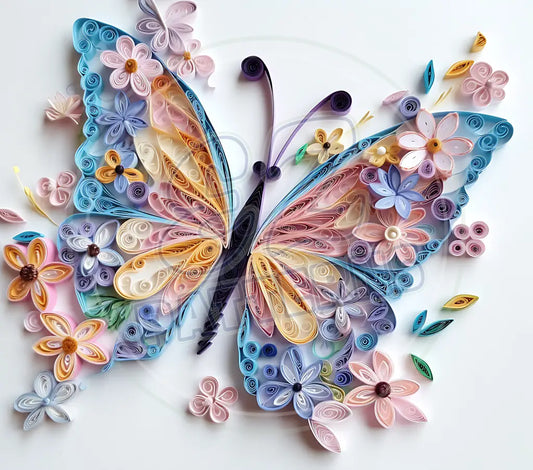 3D Butterflies 047 Printed Pattern Vinyl