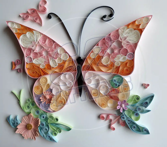 3D Butterflies 048 Printed Pattern Vinyl
