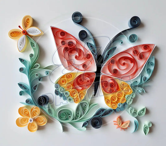 3D Butterflies 050 Printed Pattern Vinyl