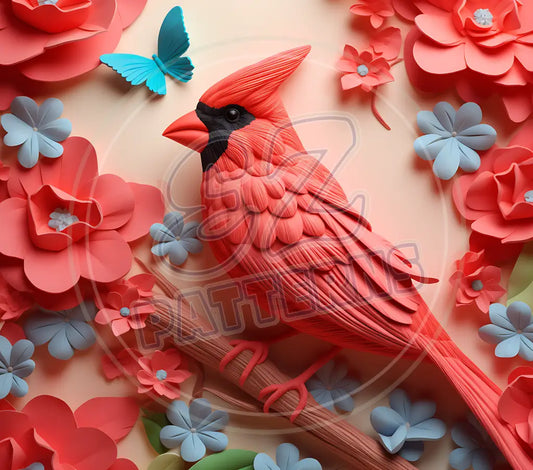 3D Cardinals 002 Printed Pattern Vinyl