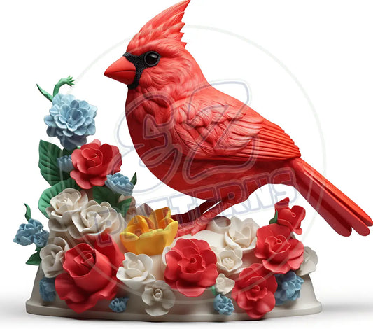 3D Cardinals 013 Printed Pattern Vinyl