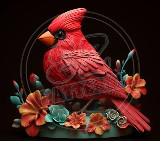 3D Cardinals 017 Printed Pattern Vinyl