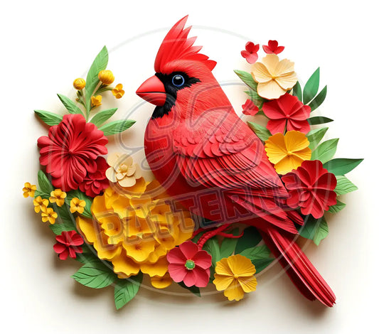 3D Cardinals 019 Printed Pattern Vinyl