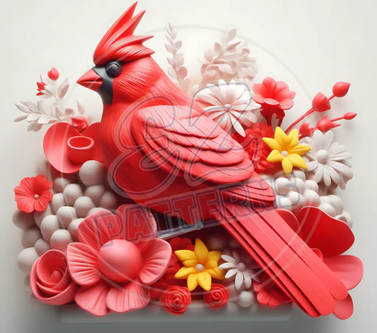 3D Cardinals 022 Printed Pattern Vinyl