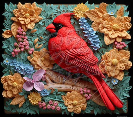 3D Cardinals 038 Printed Pattern Vinyl