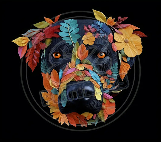 3D Dogs 014 Printed Pattern Vinyl