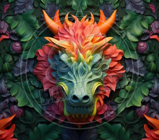 3D Dragons 003 Printed Pattern Vinyl
