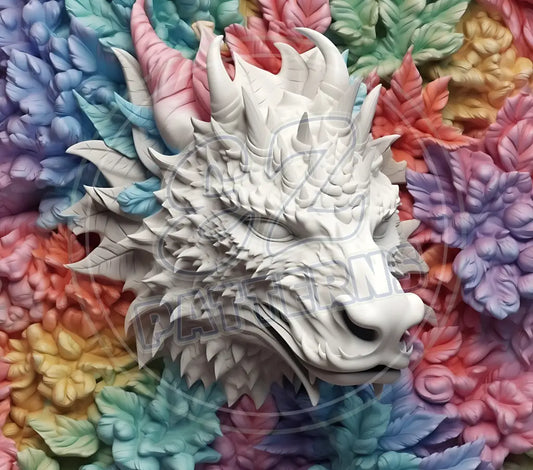 3D Dragons 012 Printed Pattern Vinyl