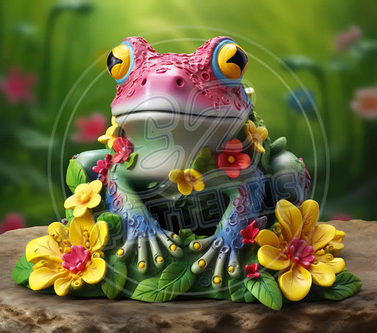 3D Frogs 002 Printed Pattern Vinyl