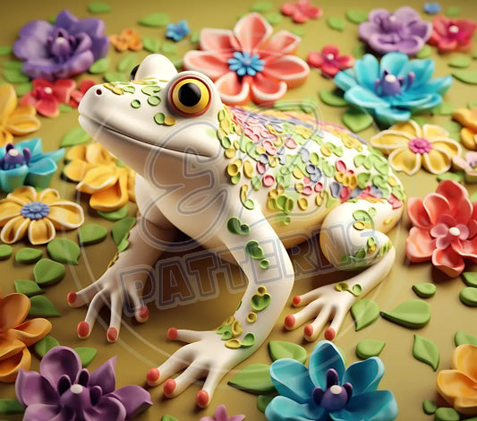 3D Frogs 008 Printed Pattern Vinyl