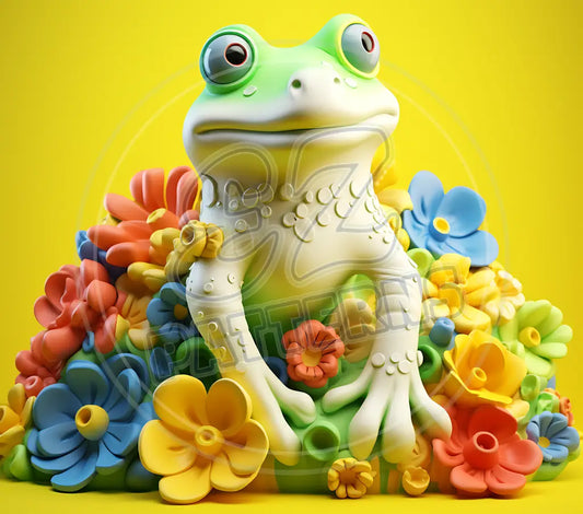 3D Frogs 020 Printed Pattern Vinyl