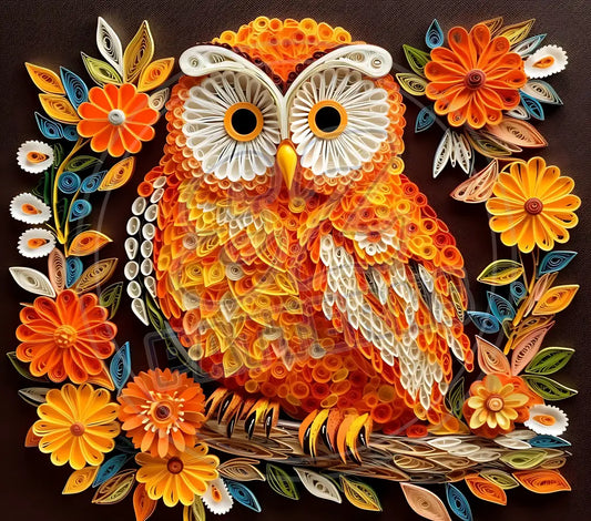 3D Owls 003 Printed Pattern Vinyl