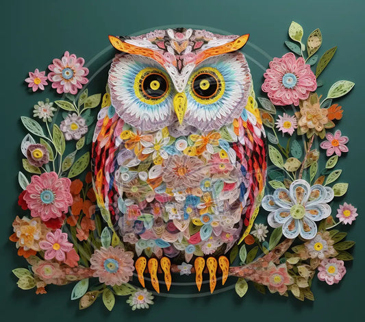 3D Owls 014 Printed Pattern Vinyl