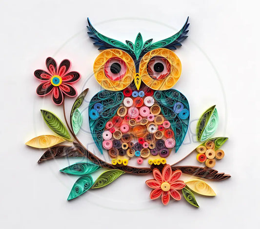 3D Owls 023 Printed Pattern Vinyl