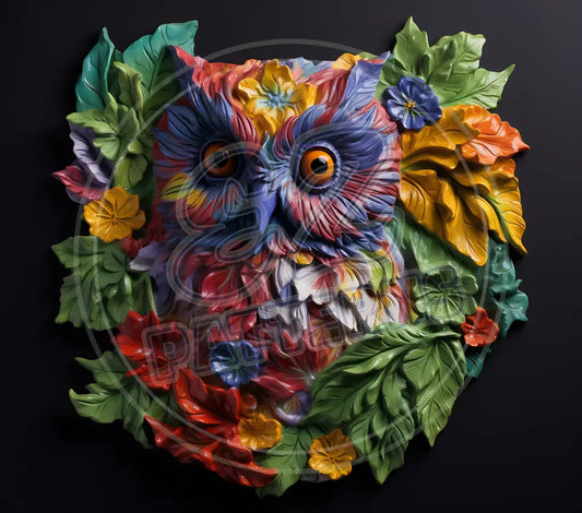 3D Owls 035 Printed Pattern Vinyl