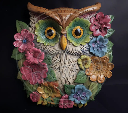 3D Owls 059 Printed Pattern Vinyl
