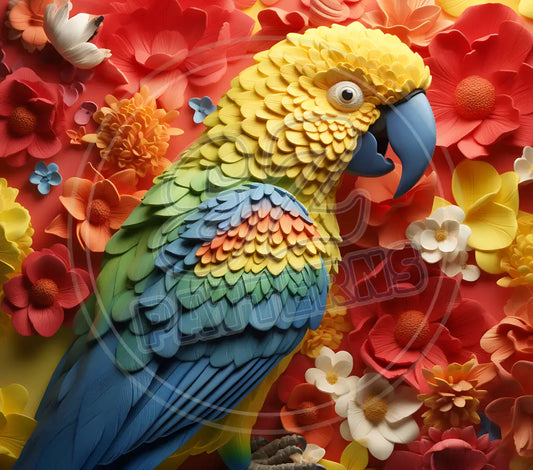 3D Parrots 006 Printed Pattern Vinyl