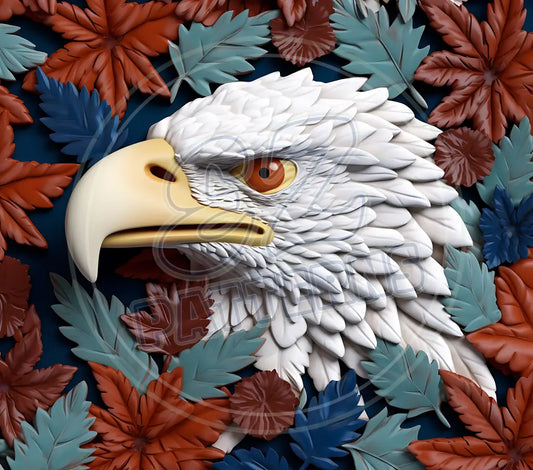 3D Patriotic Eagles 032 Printed Pattern Vinyl