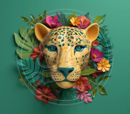 3D Safari Animals 003 Printed Pattern Vinyl