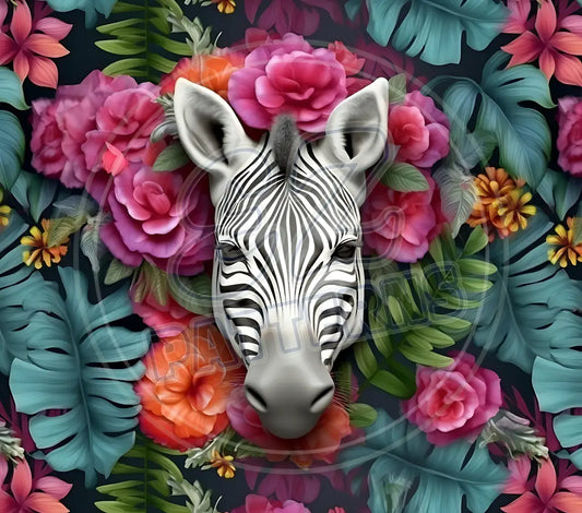 3D Safari Animals 035 Printed Pattern Vinyl