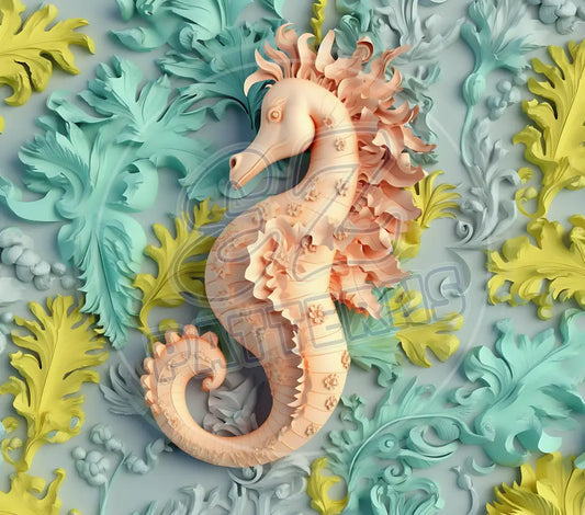 3D Sea Creatures 008 Printed Pattern Vinyl