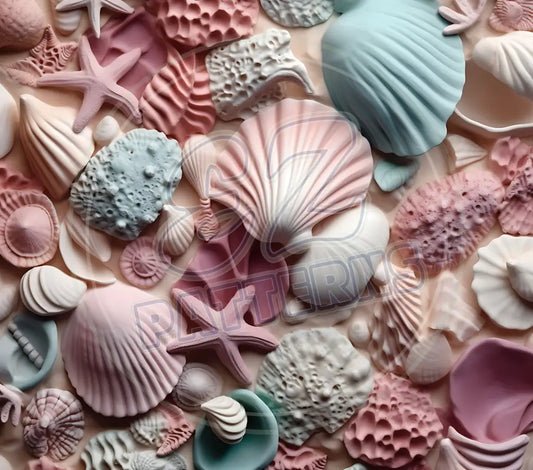 3D Seashells 003 Printed Pattern Vinyl