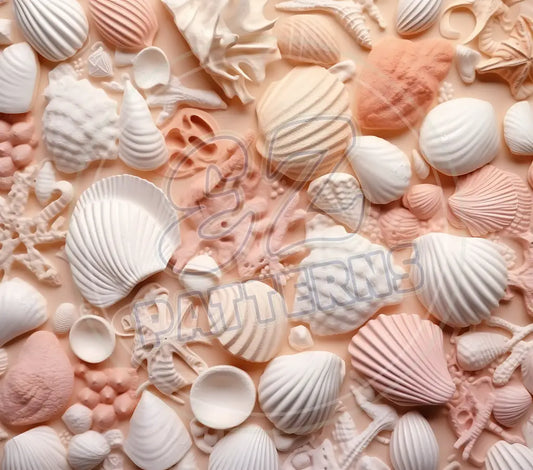 3D Seashells 020 Printed Pattern Vinyl