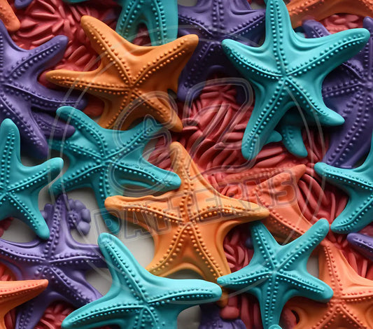 3D Starfish 001 Printed Pattern Vinyl