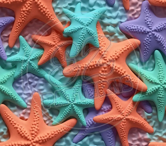 3D Starfish 002 Printed Pattern Vinyl
