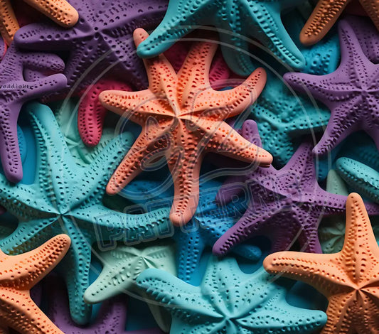3D Starfish 003 Printed Pattern Vinyl