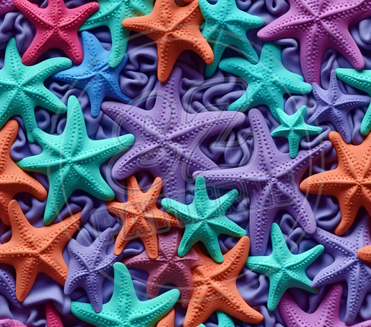 3D Starfish 004 Printed Pattern Vinyl