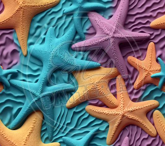 3D Starfish 009 Printed Pattern Vinyl