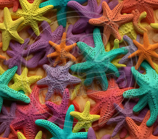 3D Starfish 010 Printed Pattern Vinyl