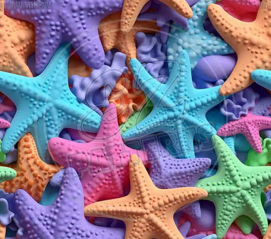 3D Starfish 012 Printed Pattern Vinyl