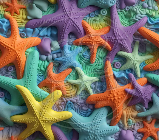 3D Starfish 014 Printed Pattern Vinyl