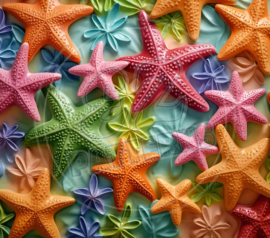 3D Starfish 015 Printed Pattern Vinyl