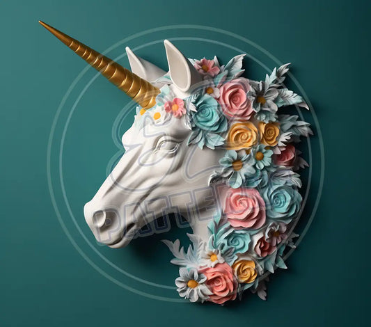 3D Unicorns 003 Printed Pattern Vinyl