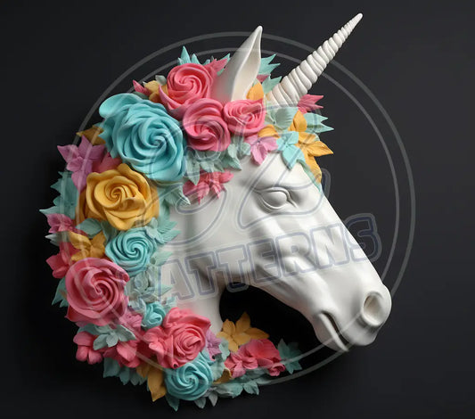 3D Unicorns 018 Printed Pattern Vinyl