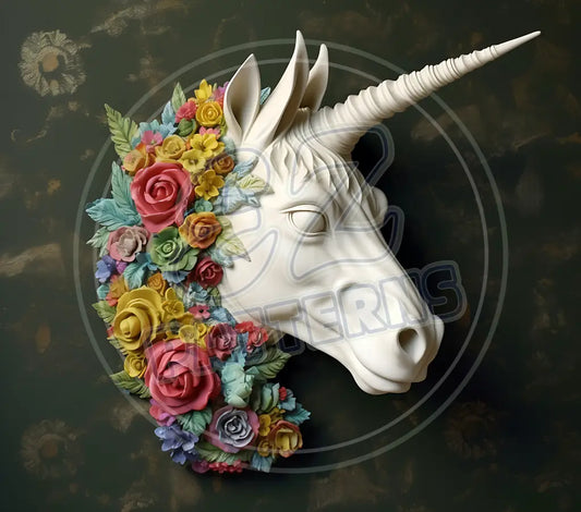 3D Unicorns 020 Printed Pattern Vinyl