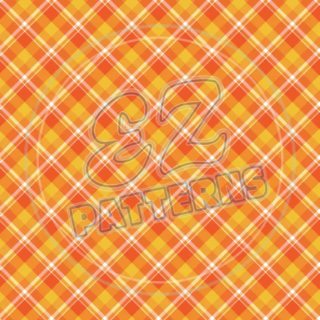 Autumn Orange 001 Printed Pattern Vinyl