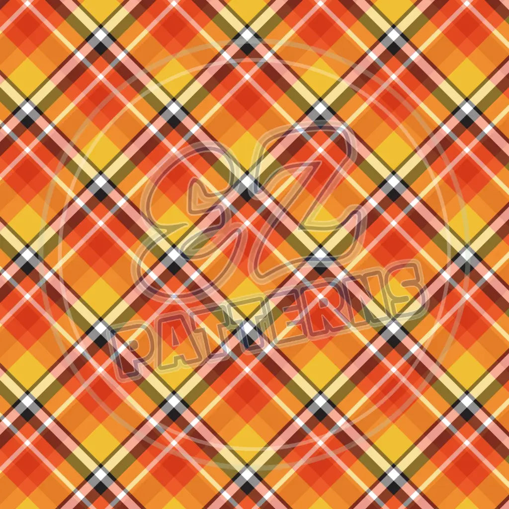 Autumn Orange 012 Printed Pattern Vinyl