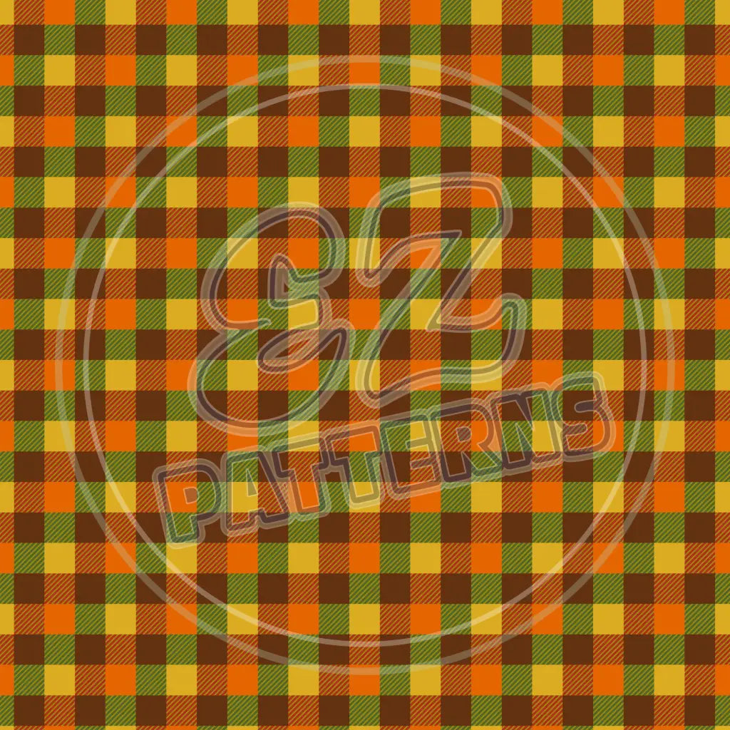 Autumn Plaid 003 - Small Pattern Printed Vinyl