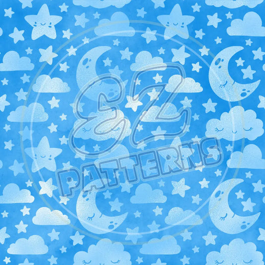 Baby Blue 012 Printed Pattern Vinyl